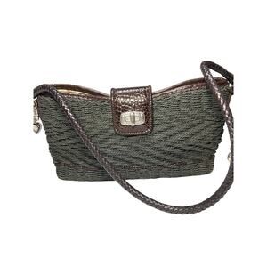 Brighton Water Lily Straw Handbag